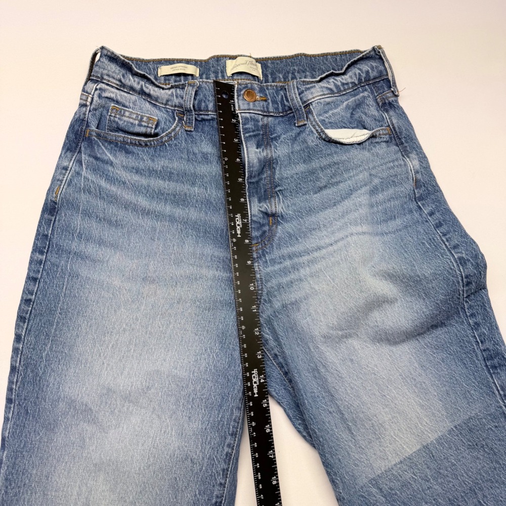 Universal Thread Vintage Straight Jeans Womens 8R Medium Wash High Rise - Picture 7 of 10